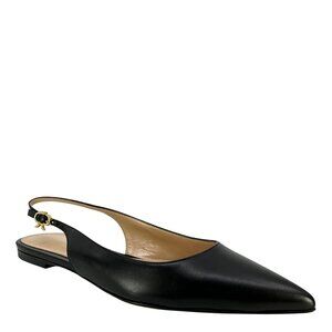 Gianvito Rossi Robbie Leather Slingback Flats Size 8 NEW